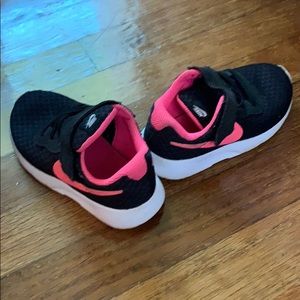 Black and Pink  Nike shoes W/ velcro strap